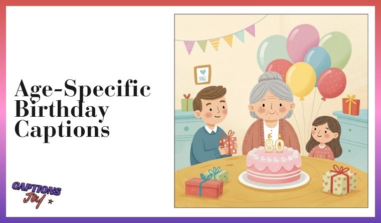 Age-Specific Birthday Captions