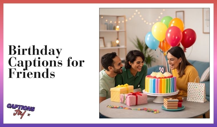Birthday Captions for Friends
