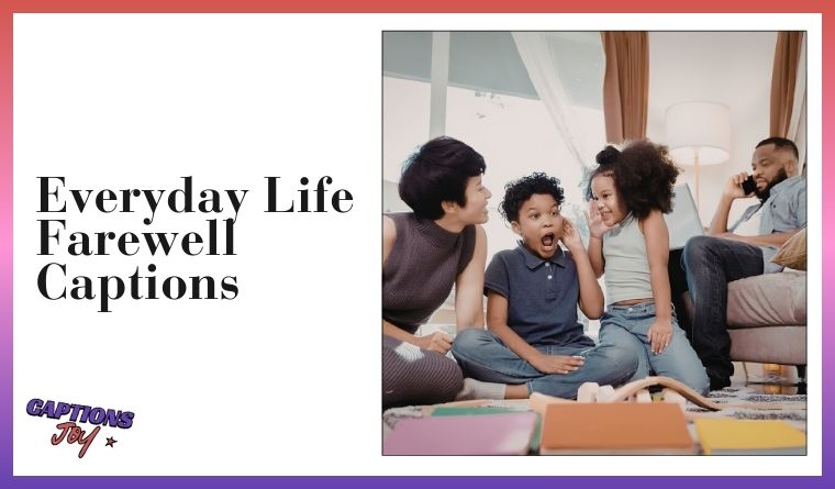 Everyday Life Farewell Captions