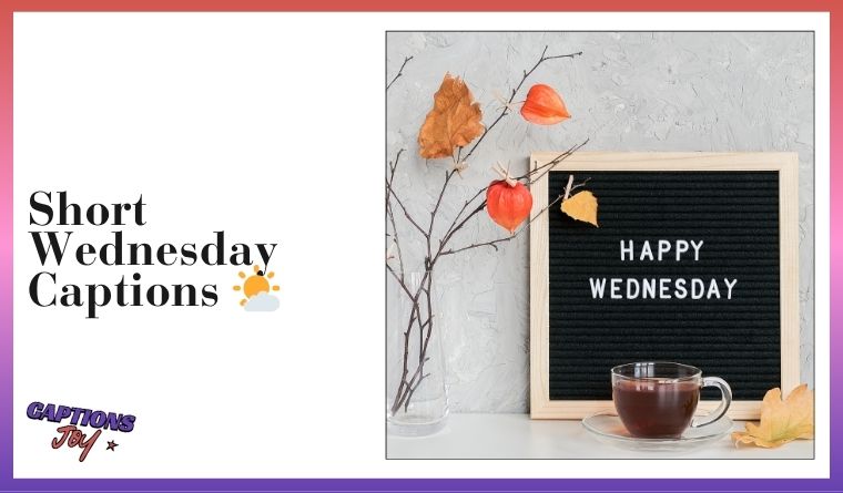 Short Wednesday Captions 🌤️